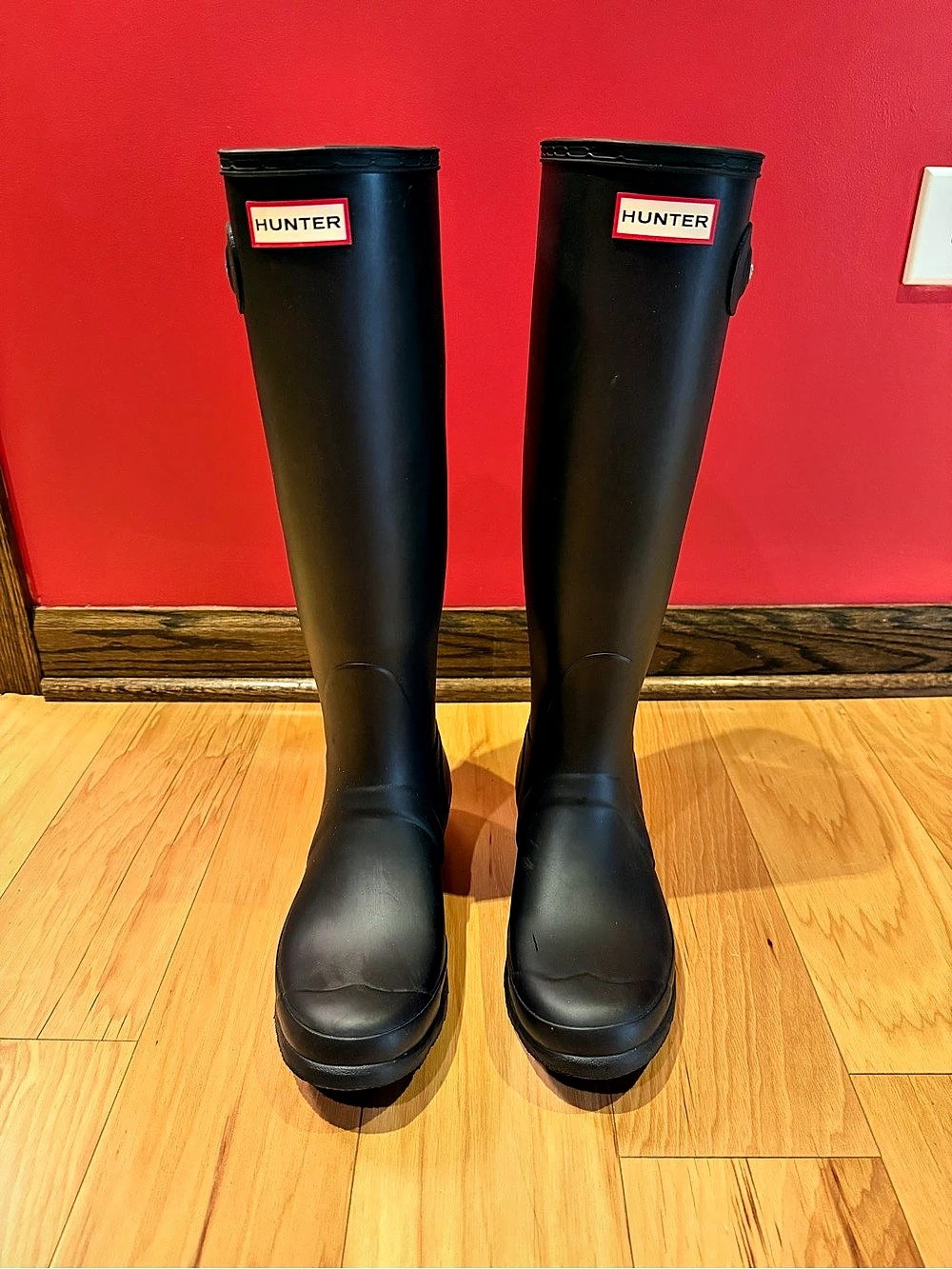 Hunter Original Tall Rain Boots Black US 8